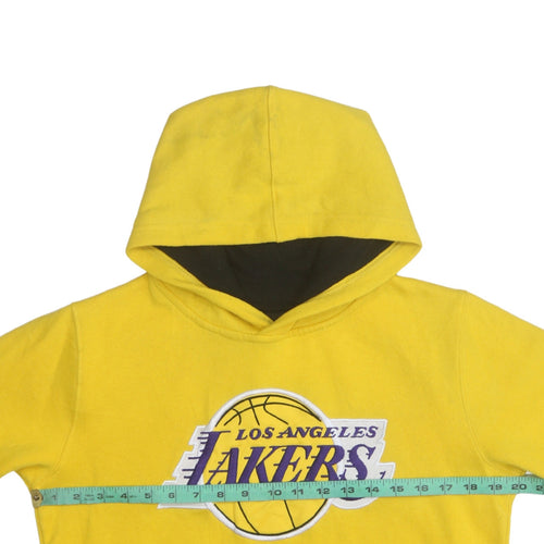 NBA Boys Yellow Los Angeles Lakers Pullover Hoodie Size 14-15 Years