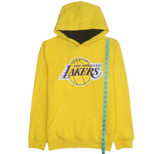 NBA Boys Yellow Los Angeles Lakers Pullover Hoodie Size 14-15 Years