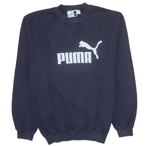Puma Men's Blue Crew Neck Pullover Sweatshirt Size S