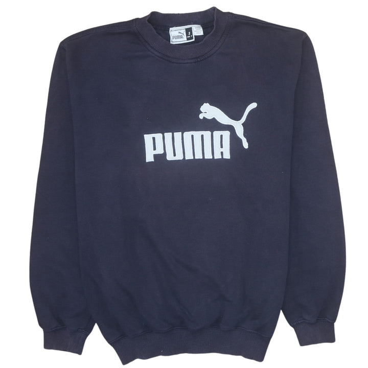 Puma Men's Blue Crew Neck Pullover Sweatshirt Size S