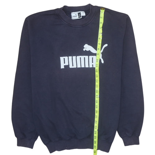 Puma Men's Blue Crew Neck Pullover Sweatshirt Size S