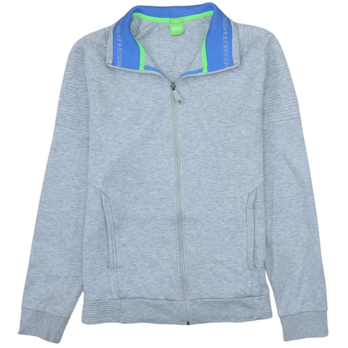 Hugo Boss Men's Grey Full Zip Logo Sweatshirt Size M Regular Fit