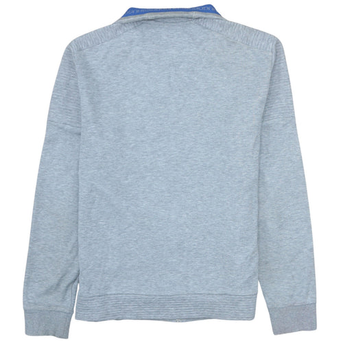 Hugo Boss Men's Grey Full Zip Logo Sweatshirt Size M Regular Fit