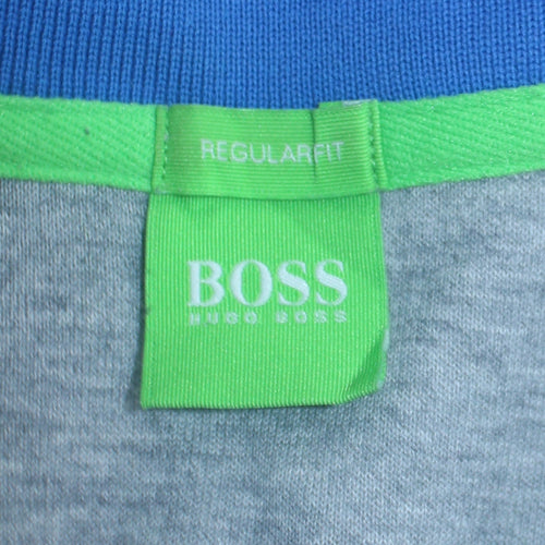 Hugo Boss Men's Grey Full Zip Logo Sweatshirt Size M Regular Fit