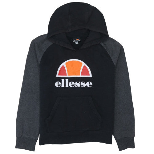 Ellesse Boys Black & Grey Pullover Hoodie Sweatshirt Size 10-11 Years