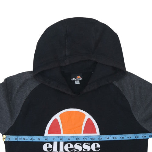 Ellesse Boys Black & Grey Pullover Hoodie Sweatshirt Size 10-11 Years