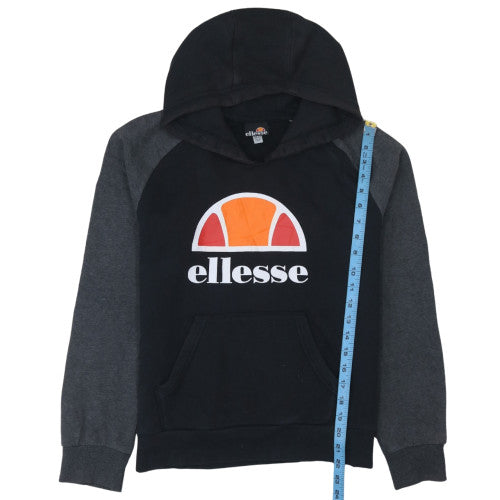 Ellesse Boys Black & Grey Pullover Hoodie Sweatshirt Size 10-11 Years