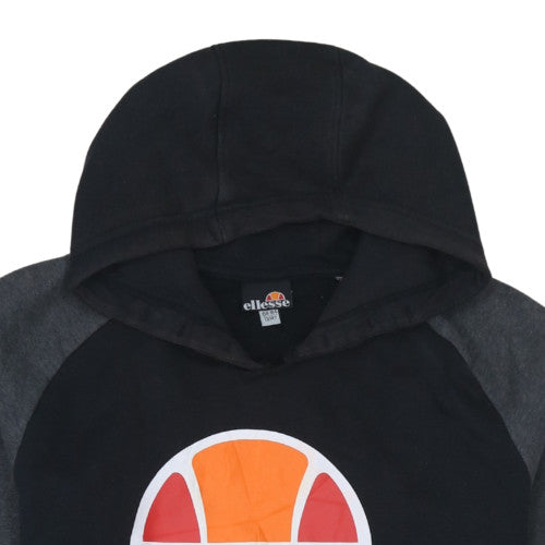 Ellesse Boys Black & Grey Pullover Hoodie Sweatshirt Size 10-11 Years