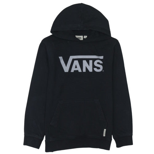 Vans Boys Black Pullover Hoodie L Fleece Logo Streetwear Skateboarding