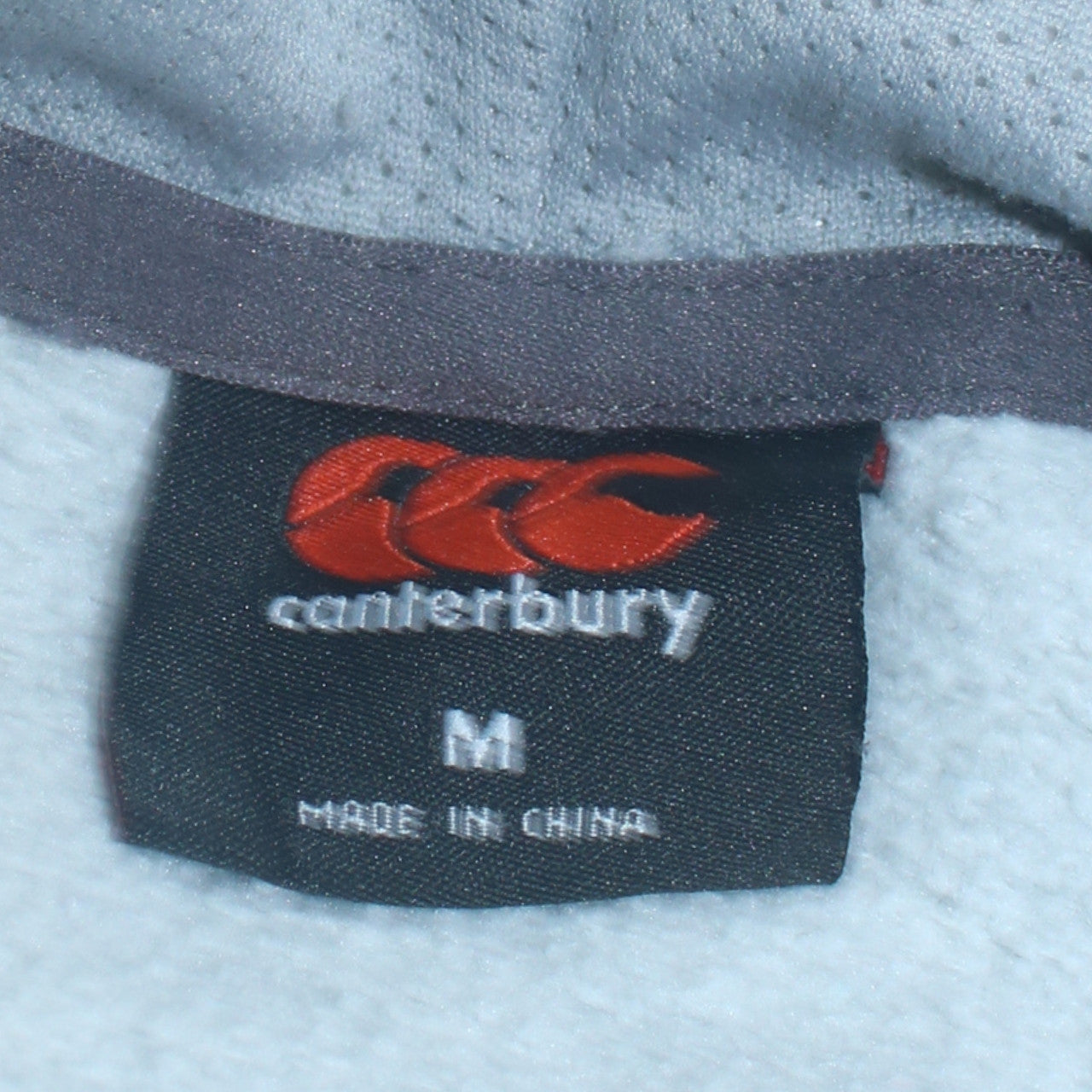 Canterbury Men's Grey Pullover Hoodie Medium Sports Fleece