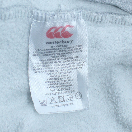 Canterbury Men's Grey Pullover Hoodie Medium Sports Fleece