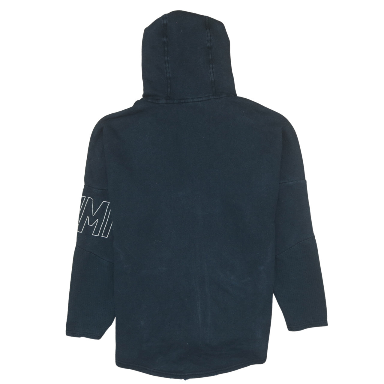 Puma Women's Black Full Zip Hoodie Size 12 Hooded Sweatshirt