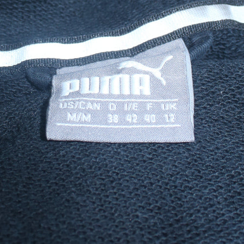 Puma Women's Black Full Zip Hoodie Size 12 Hooded Sweatshirt