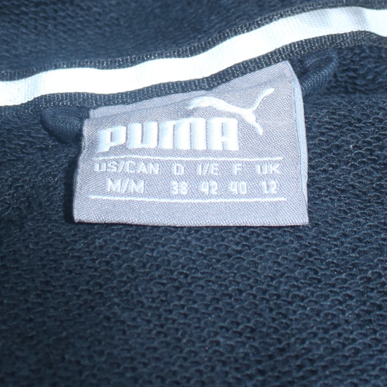 Puma Women's Black Full Zip Hoodie Size 12 Hooded Sweatshirt