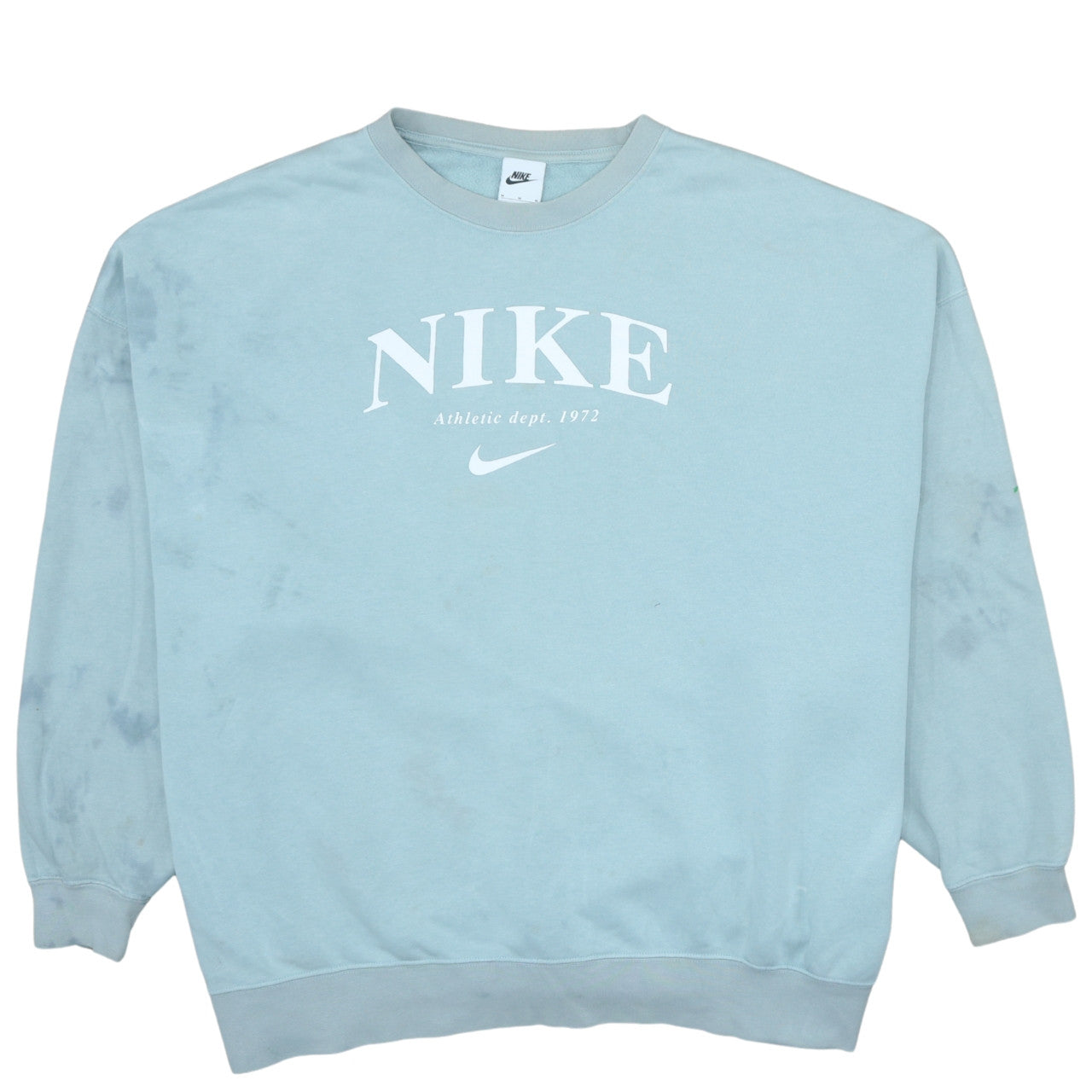 Nike Women’s Blue Pullover Sweatshirt M Logo Crew Neck Casual