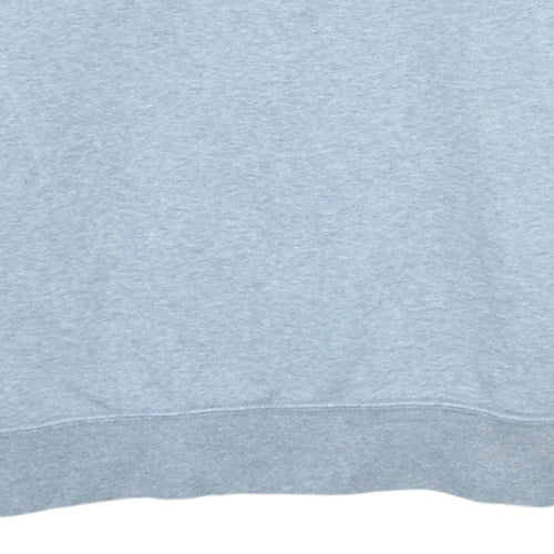 Nike Women Grey Crew Neck Long Sleeve Sweatshirt L Cotton Blend