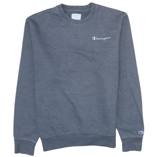 Champion Men's Grey Crew Neck Pullover Sweatshirt M Regular Fit