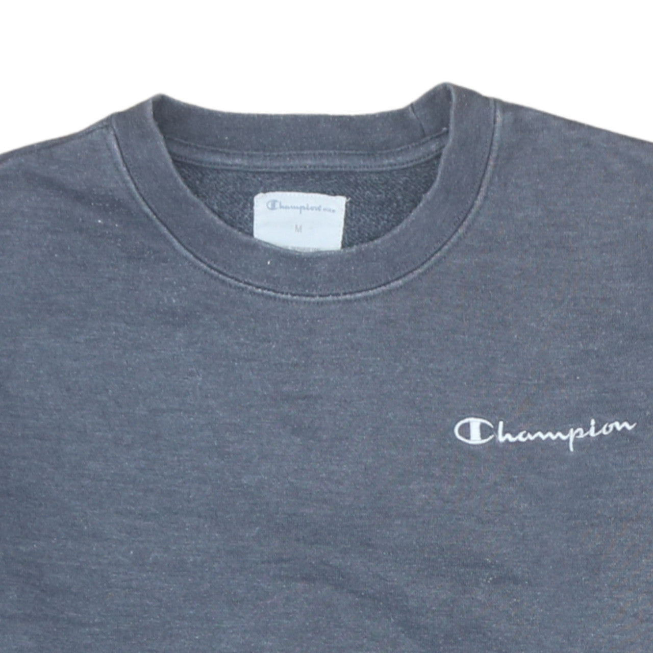 Champion Men's Grey Crew Neck Pullover Sweatshirt M Regular Fit