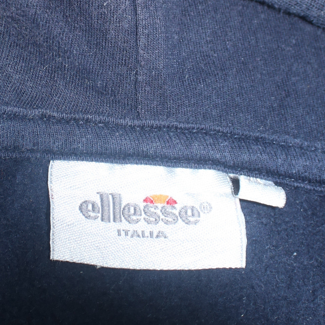 Ellesse Men's Blue Pullover Hoodie Logo Print Cotton Size M