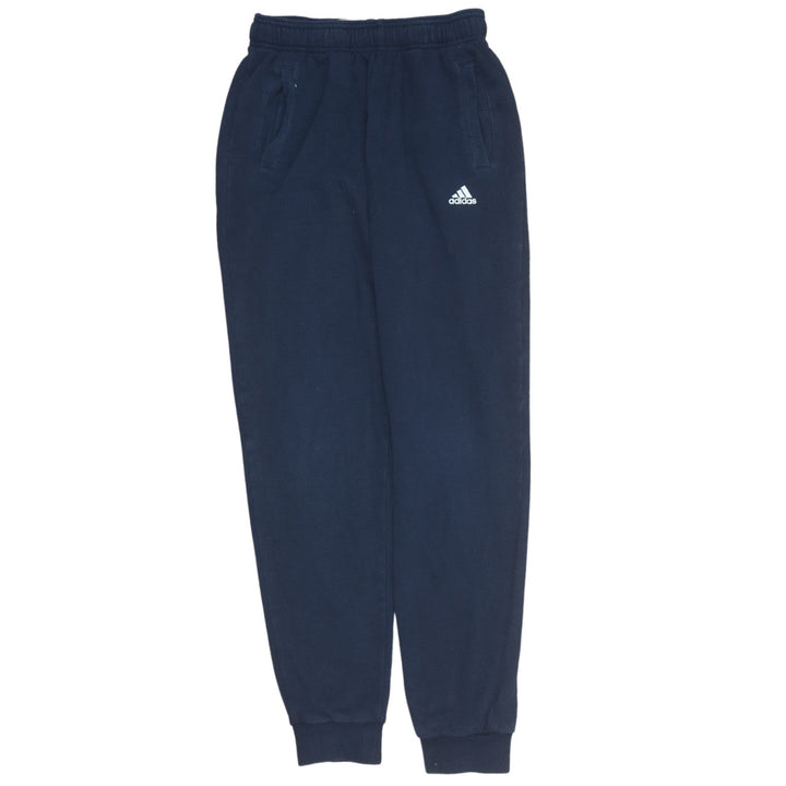 Adidas Boys Blue Jogger Sweatpants 13-14 Years Fleece Elastic Waist