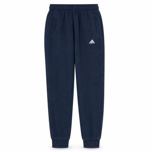 Adidas Boys Blue Jogger Sweatpants 13-14 Years Fleece Elastic Waist