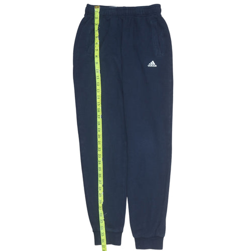 Adidas Boys Blue Jogger Sweatpants 13-14 Years Fleece Elastic Waist