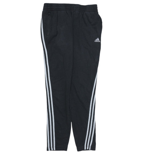 Adidas Womens Black Jogger Trousers Size L Elastic Waist Sportswear