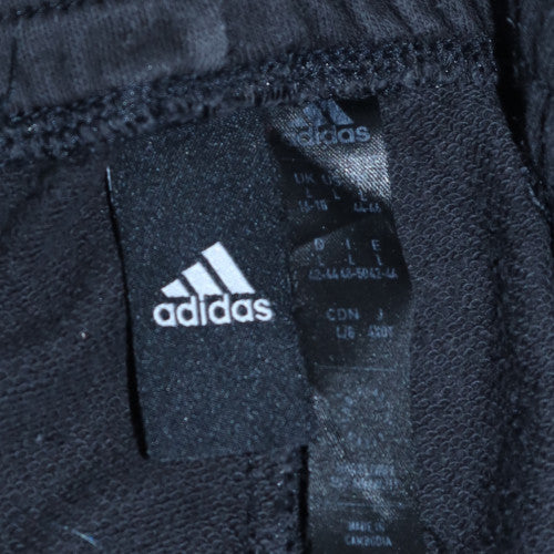 Adidas Womens Black Jogger Trousers Size L Elastic Waist Sportswear