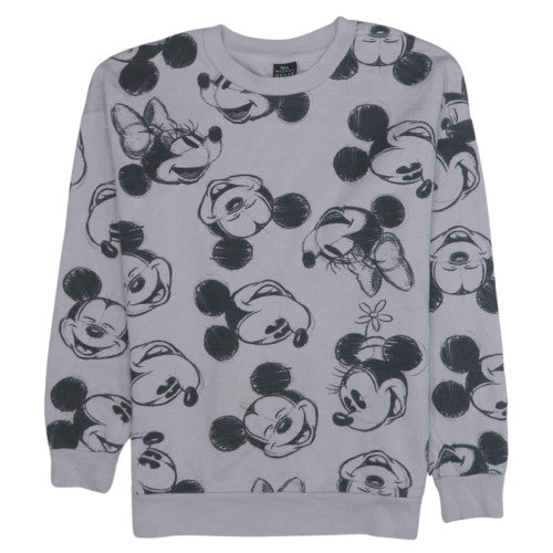 Pep&Co Disney Mickey Mouse Grey Sweatshirt Women Medium 12-14