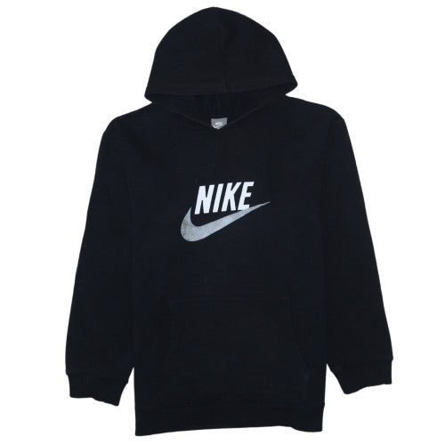 Nike Boys Black Pullover Hoodie XL 13-15 Years Classic Fleece Sweatshirt