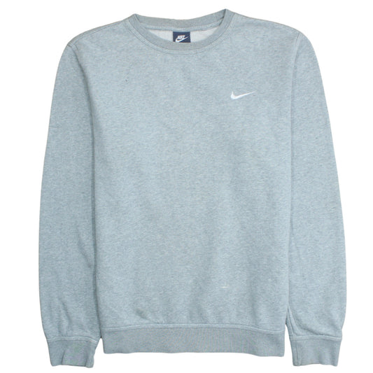 Nike Men's Grey Crew Neck Pullover Sweatshirt Size L