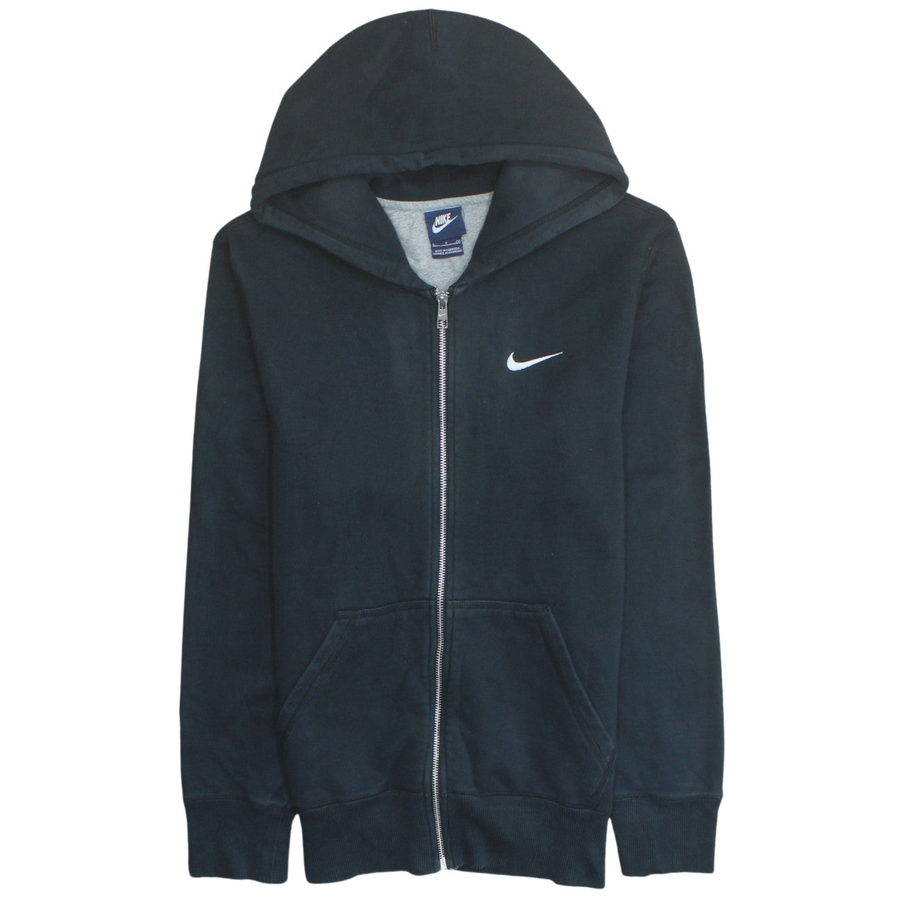 Nike Men's Black Full Zip Hoodie Size S Cotton Sportswear