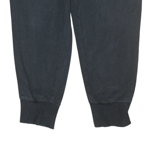 Fila Men's Black Joggers L Regular Fit Elastic Waist Tapered Trousers