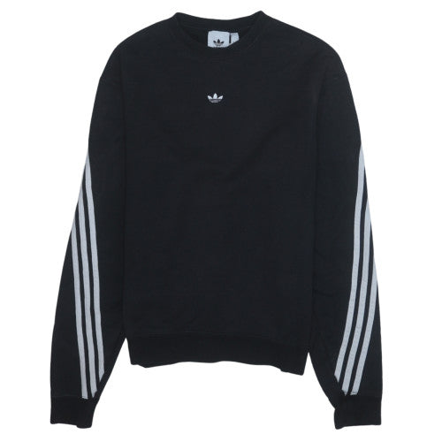 Adidas Womens Black Crew Neck Pullover Sweatshirt Size S