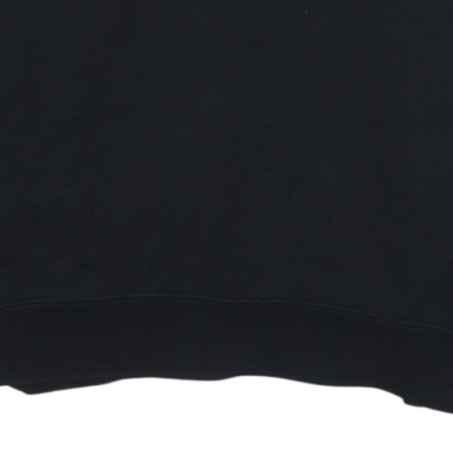Adidas Womens Black Crew Neck Pullover Sweatshirt Size S