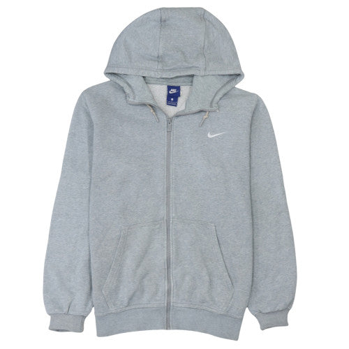 Nike Men's Grey Full Zip Hoodie Size L Regular Fit Sportswear