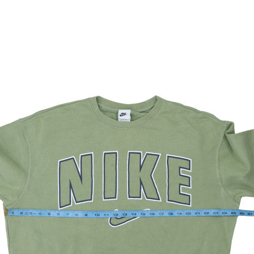 Nike Women's Green Crew Neck Pullover Sweatshirt Size M