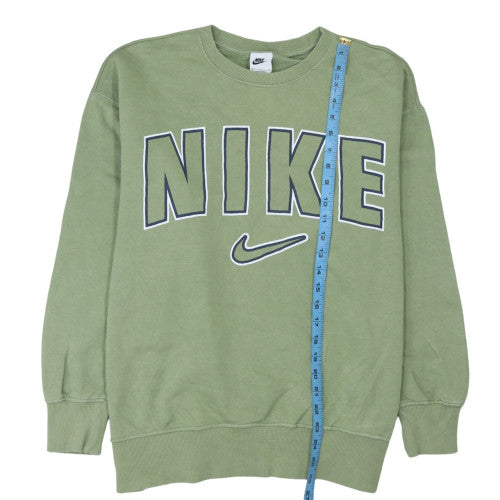 Nike Women's Green Crew Neck Pullover Sweatshirt Size M