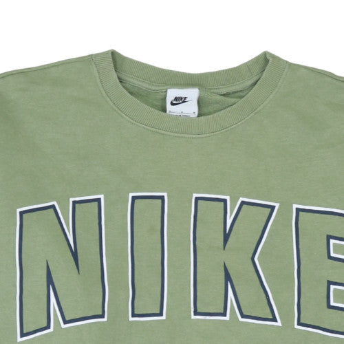 Nike Women's Green Crew Neck Pullover Sweatshirt Size M