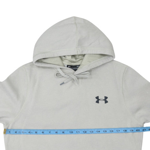 Under Armour Men's Grey Pullover Hoodie Size M Slim Fit Fleece
