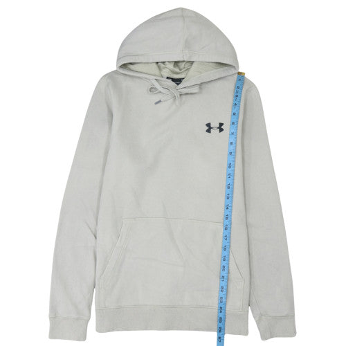 Under Armour Men's Grey Pullover Hoodie Size M Slim Fit Fleece