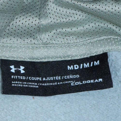 Under Armour Men's Grey Pullover Hoodie Size M Slim Fit Fleece