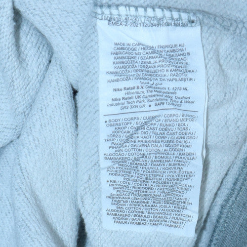 Nike Men's Grey Crew Neck Graphic Print Sweatshirt M