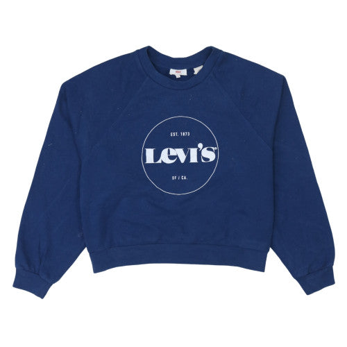 Levi's Women's Blue Crew Neck Pullover Sweatshirt XL
