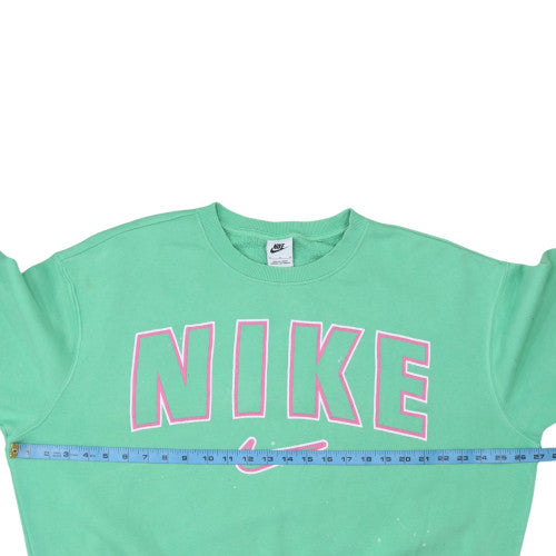 Nike Women's Green Crew Neck Pullover Sweatshirt Size M