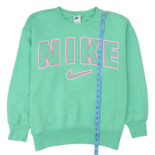 Nike Women's Green Crew Neck Pullover Sweatshirt Size M