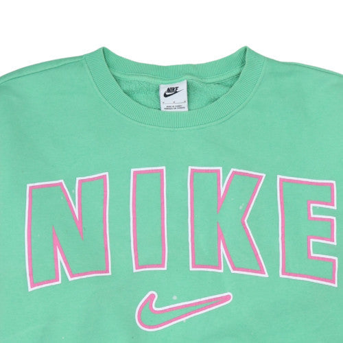 Nike Women's Green Crew Neck Pullover Sweatshirt Size M