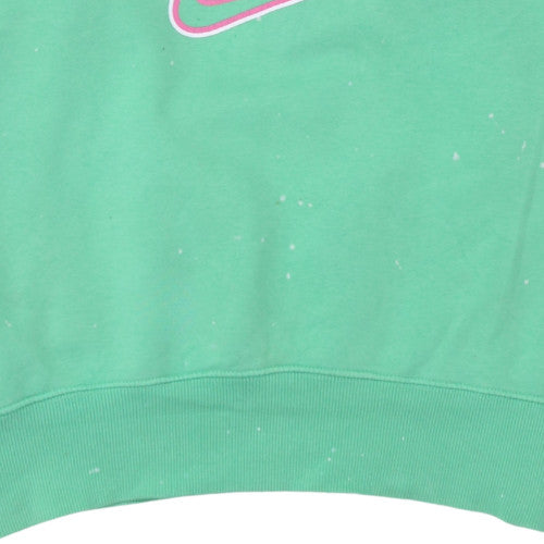 Nike Women's Green Crew Neck Pullover Sweatshirt Size M