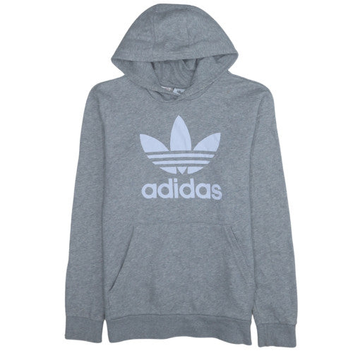 Adidas Boys Grey Hoodie 13-14 Years Pullover Fleece Hooded Sweatshirt