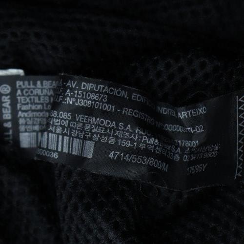 Pull & Bear Men's Black Varsity Jacket Size M Casual College Style